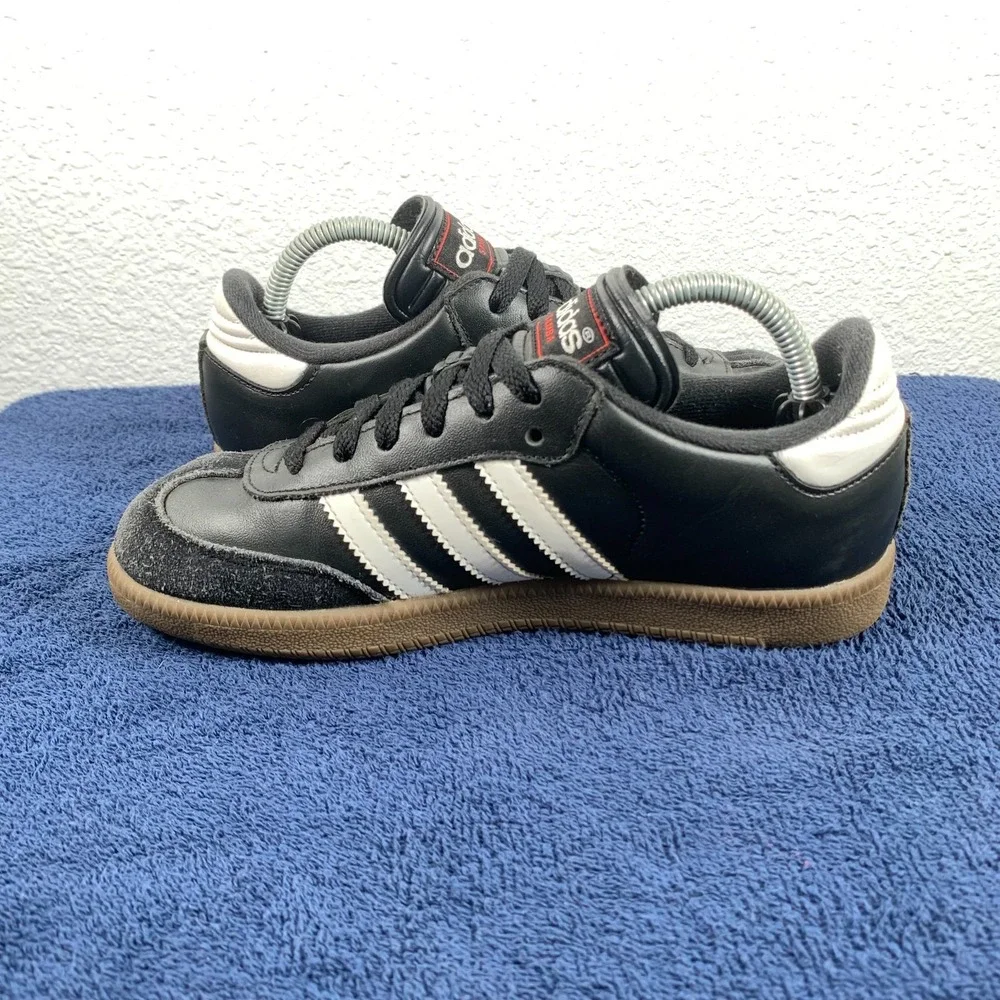 Adidas Samba Womens Size 4 Black White Gum Low Top Sneakers